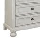 Ashley Robbinsdale 5 Drawer Single Knob Chest in Antique White, , large