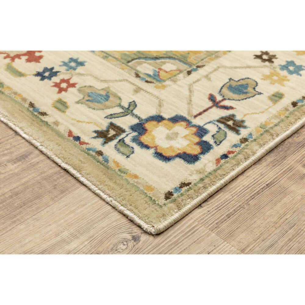 Oriental Weavers Francesca FR04E 2&#39; x 3&#39; Beige Area Rug, , large