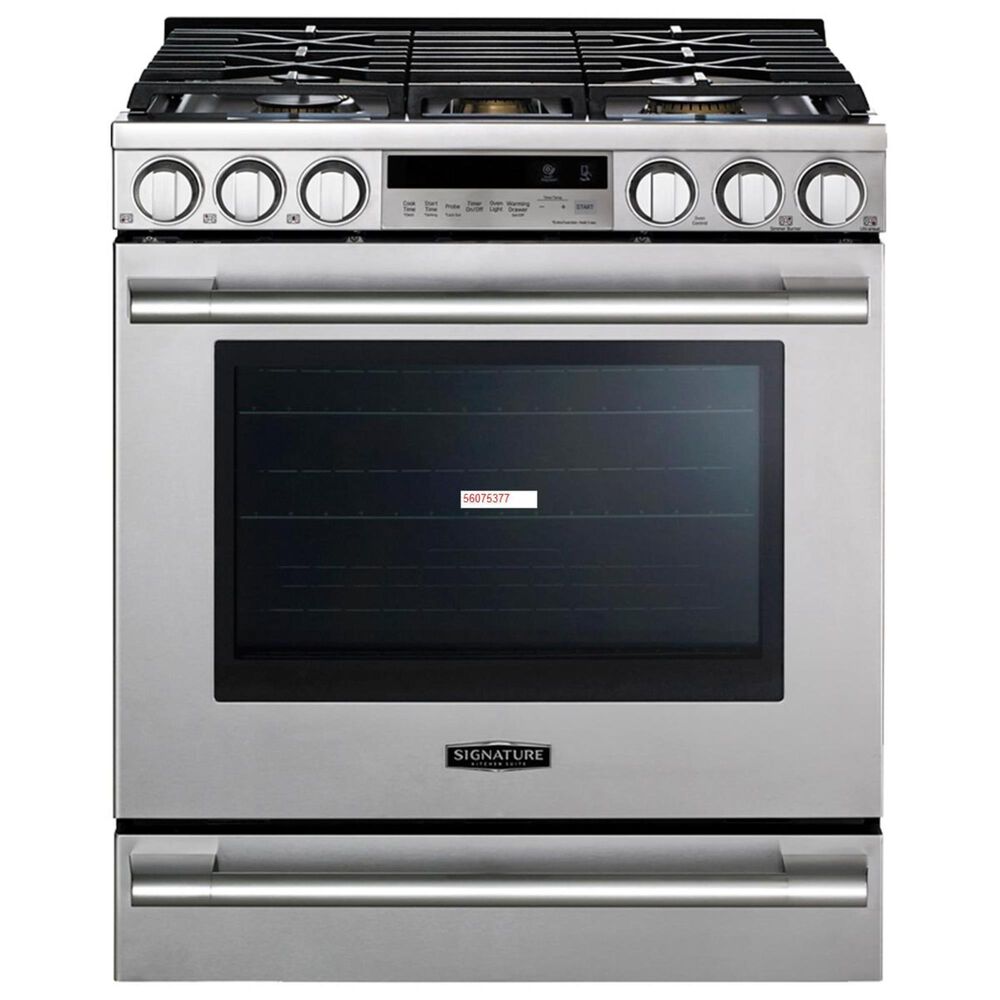 Signature Kitchen Suite 6.3 Cu. Ft. SlideIn Gas Range in Stainless