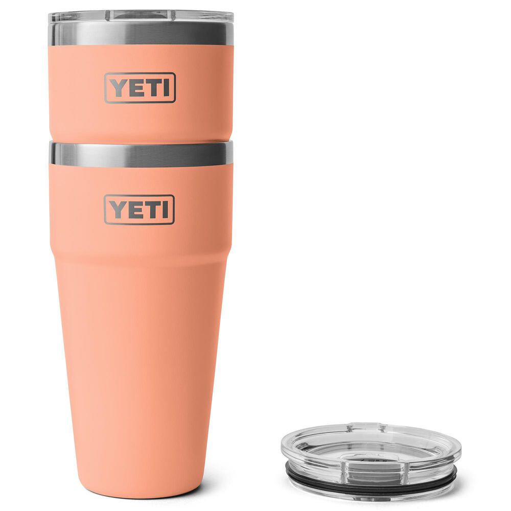 YETI Rambler 30 Oz Stackable Cup with MagSlider Lid in Lowcountry Peach, , large
