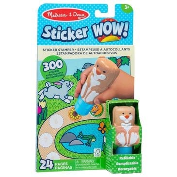 Melissa & Doug Bunny 24-Page Activity Pad and Sticker Stamper in Multicolor, , large