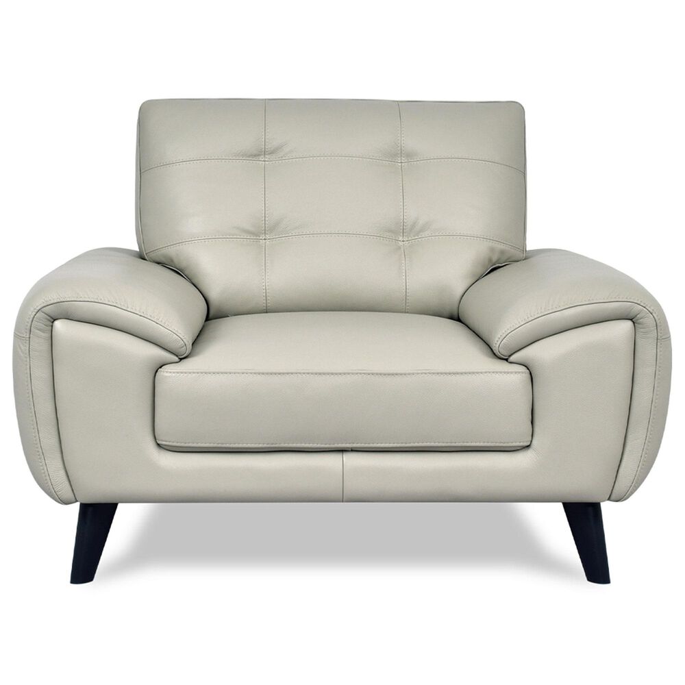 Chateau d'Ax Stationary Leather Sofa and Chair Set in Beige, , large
