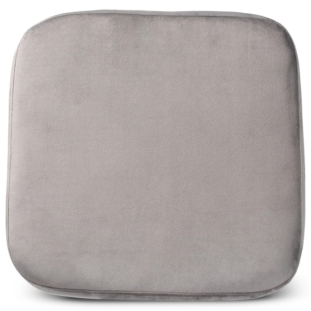 Baxton Studio Aleron Mid-Century Modern Storage Ottoman in Grey, , large