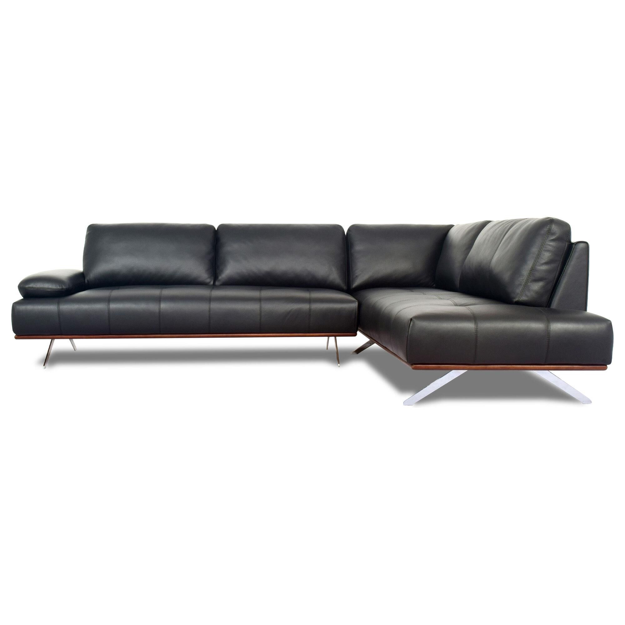 Chateau d'Ax 2-Piece Stationary Right Facing Sectional in Black