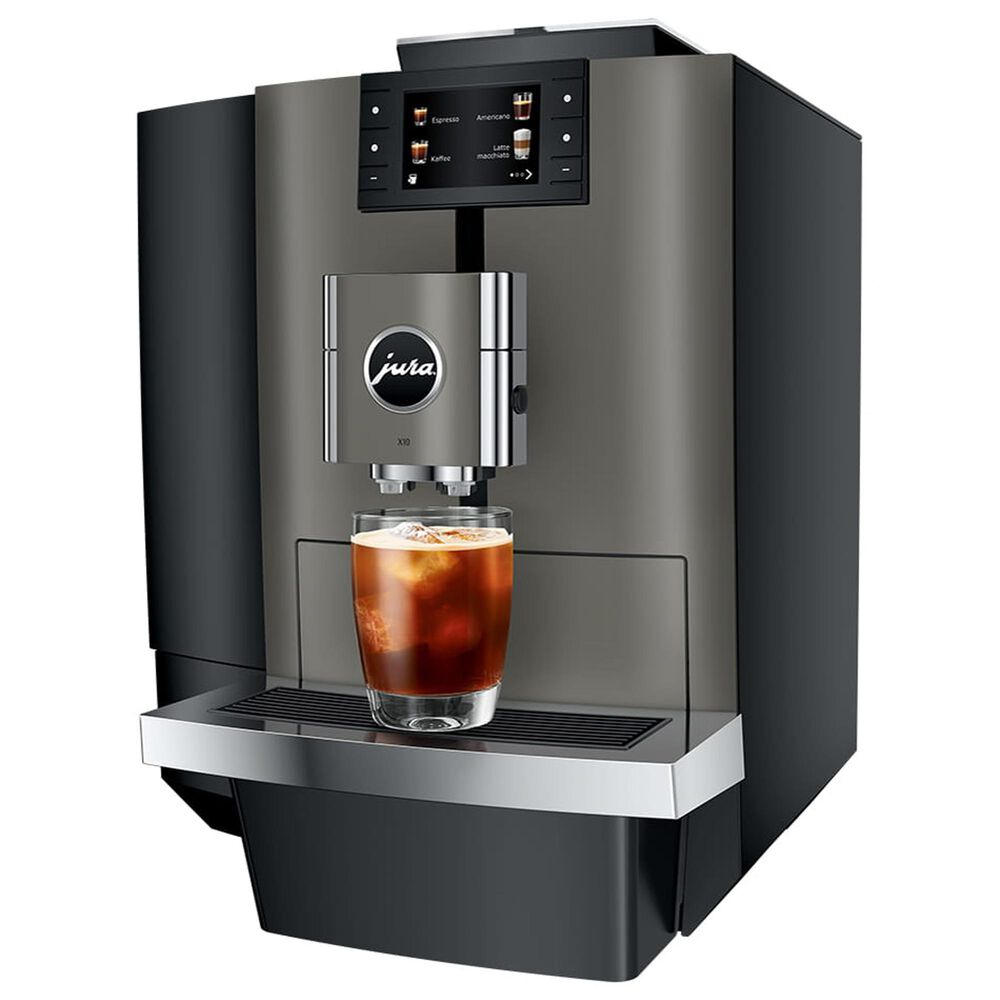 Jura X10 169.1 Oz Automatic Coffee Maker in Dark Inox, , large