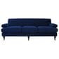 Jennifer Taylor Home Alana Lawson Stationary Sofa in Navy Blue Velvet, , large