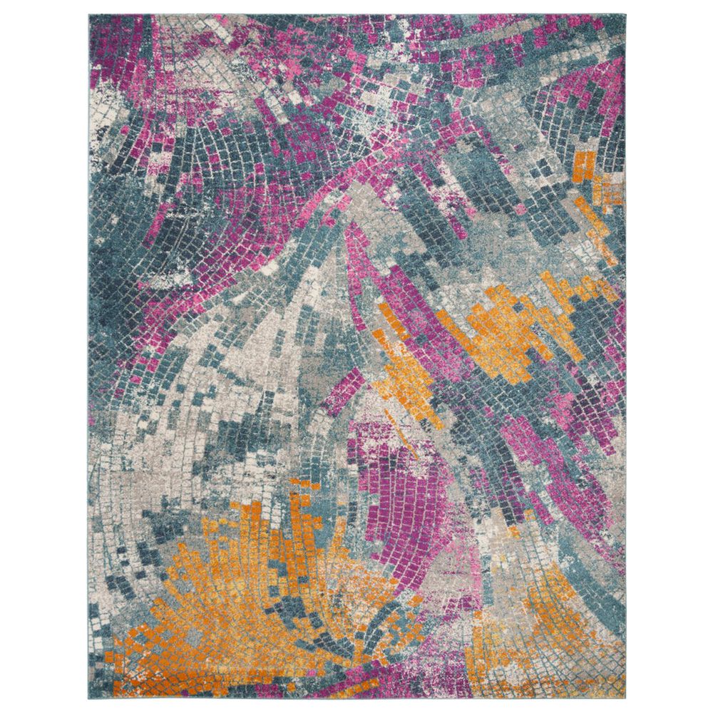 Safavieh Madison MAD201M 10" x 14" Blue Area Rug, , large