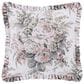 J. Queen New York Estelle 16" Square Throw Pillow in Blush and Cream, , large