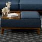 Emerald Home Furnishings Aria Storage Ottoman with Tray in Navy Storm, , large