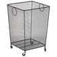 Maple and Jade Laundry Storage Cart with Ring Handles in Matte Black, , large