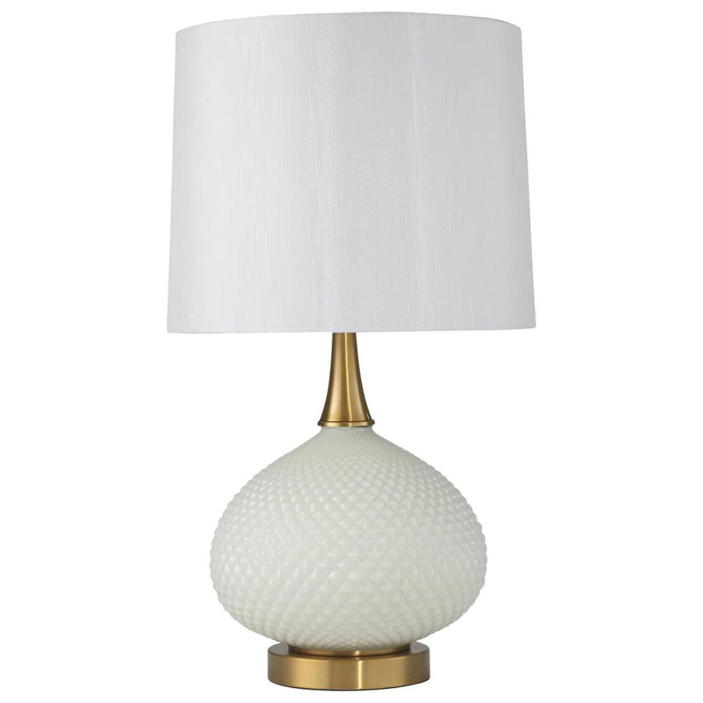 Sagebrook Home 28" Table Lamp with USB Port in White, , large
