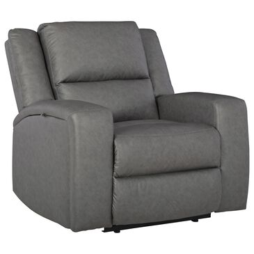 Ashley Brixworth Manual Zero Wall Recliner in Slate, , large