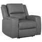 Ashley Brixworth Manual Zero Wall Recliner in Slate, , large