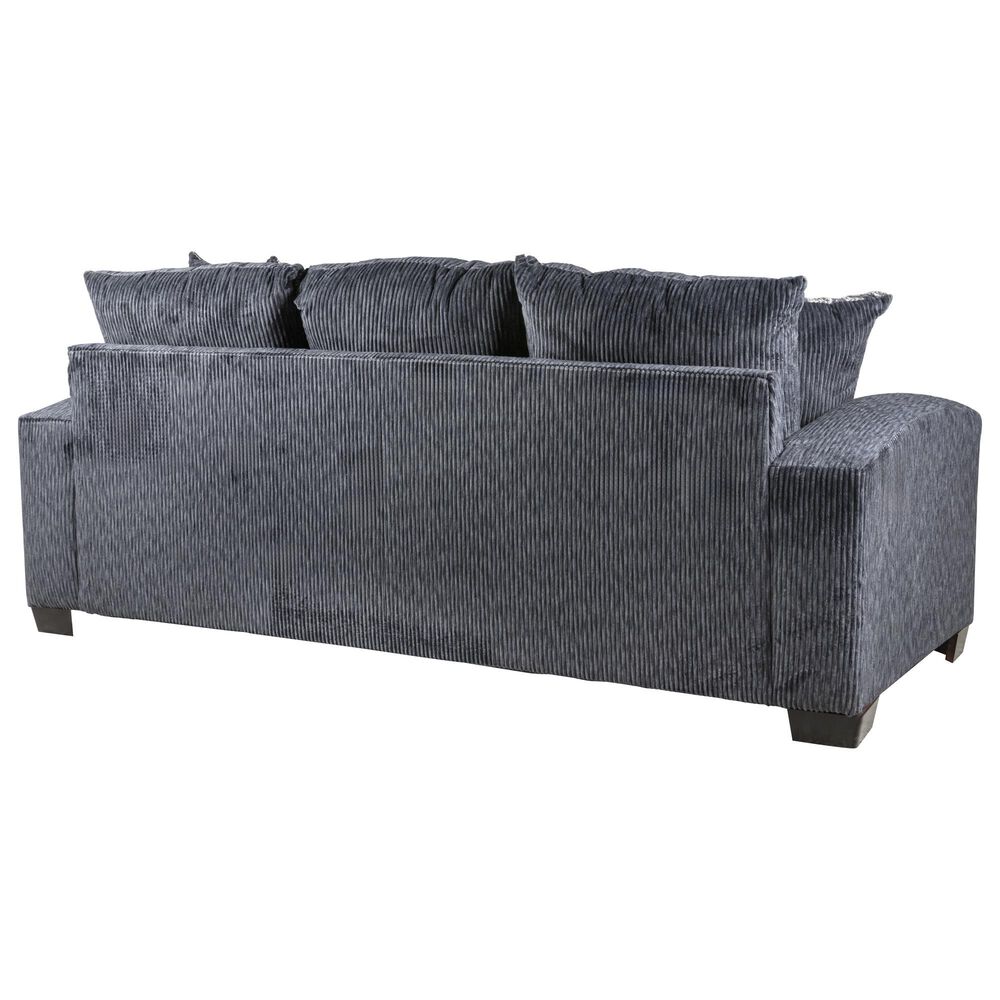J Cooper USA Gray Queen Liverpool Sleeper Sofa in Charcoal, , large