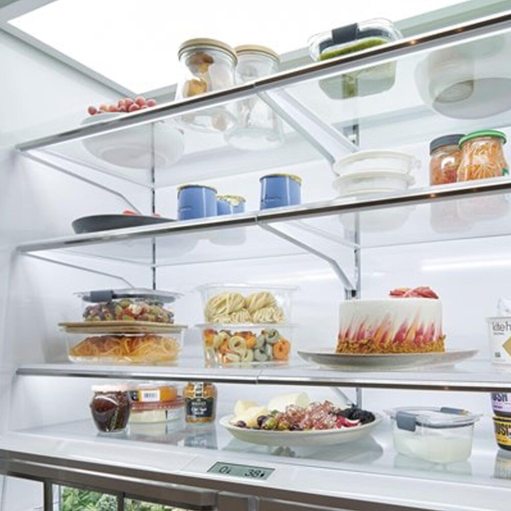 Sub Zero 22.9 Cu. Ft. Built-In Refrigerator with Glass Door and Right Hinge in Stainless Steel, , large