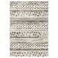 Oriental Weavers Georgia Tribal 8826E 6"7" x 9"2" Ivory and Black Area Rug, , large