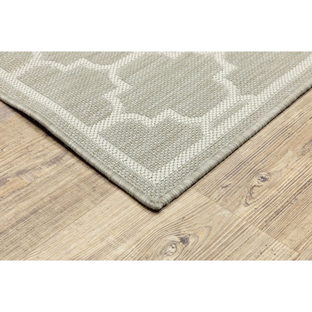 Oriental Weavers Portofino 7&#39;10&quot; x 10&#39; Gray Area Performance Rug, , large