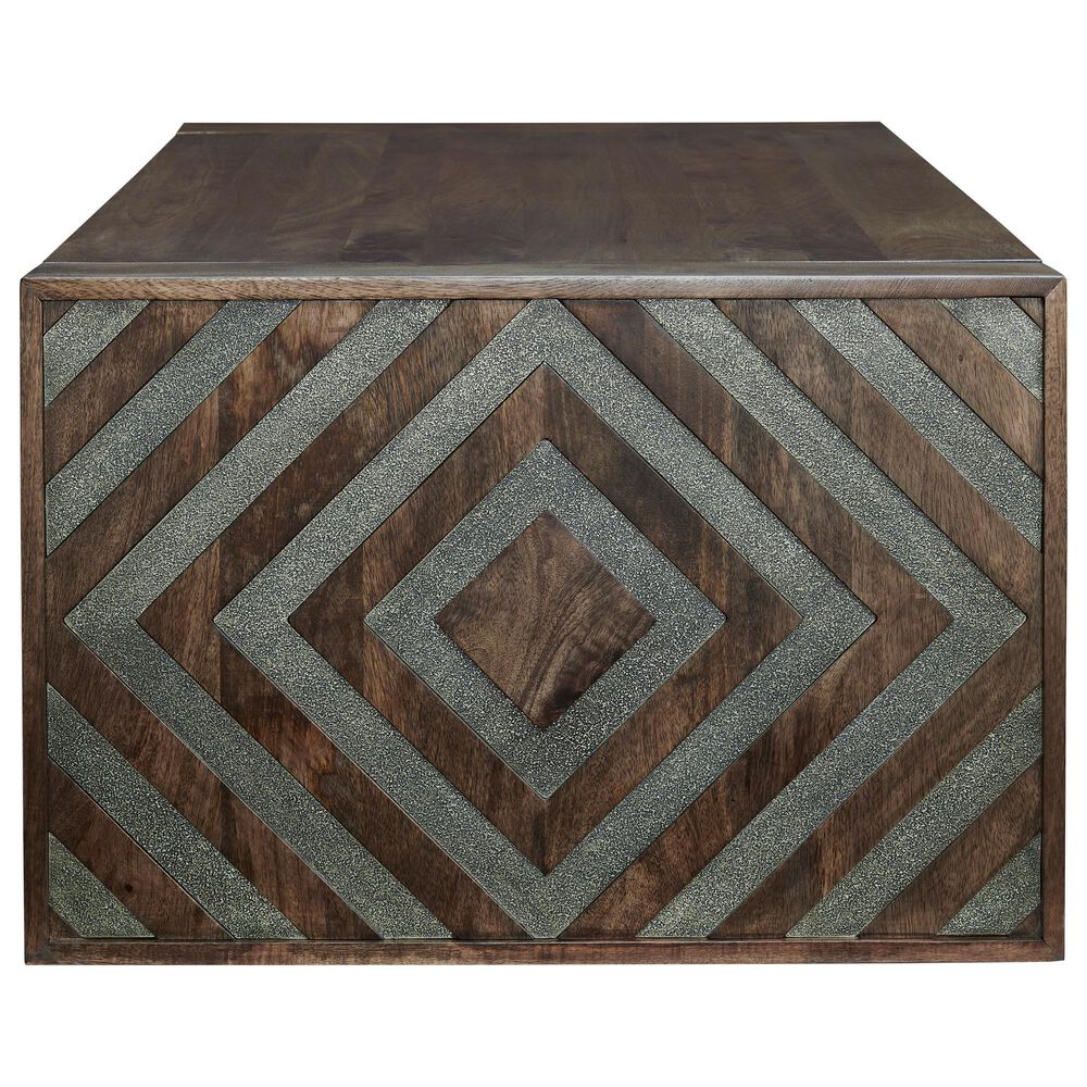 Ashley Dreggan Rectangular Cocktail Table in Warm Walnut, , large