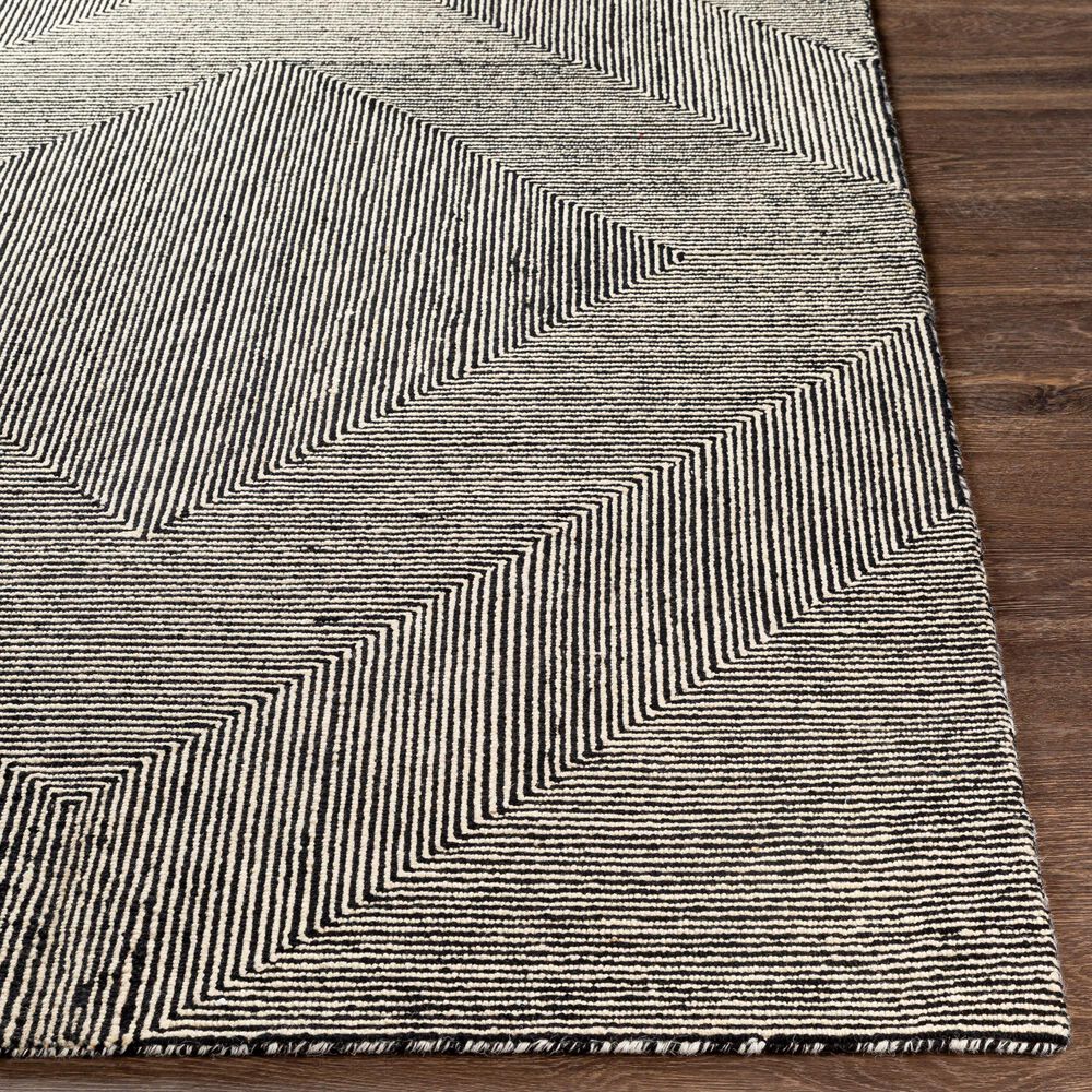Surya Maroc 2&#39; x 3&#39; Beige and Black Area Rug, , large
