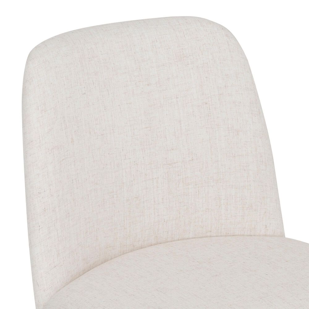 Linon Home Decor Tucker Side Chair with Cream Cushion in Natural Brown (Set of 2), , large