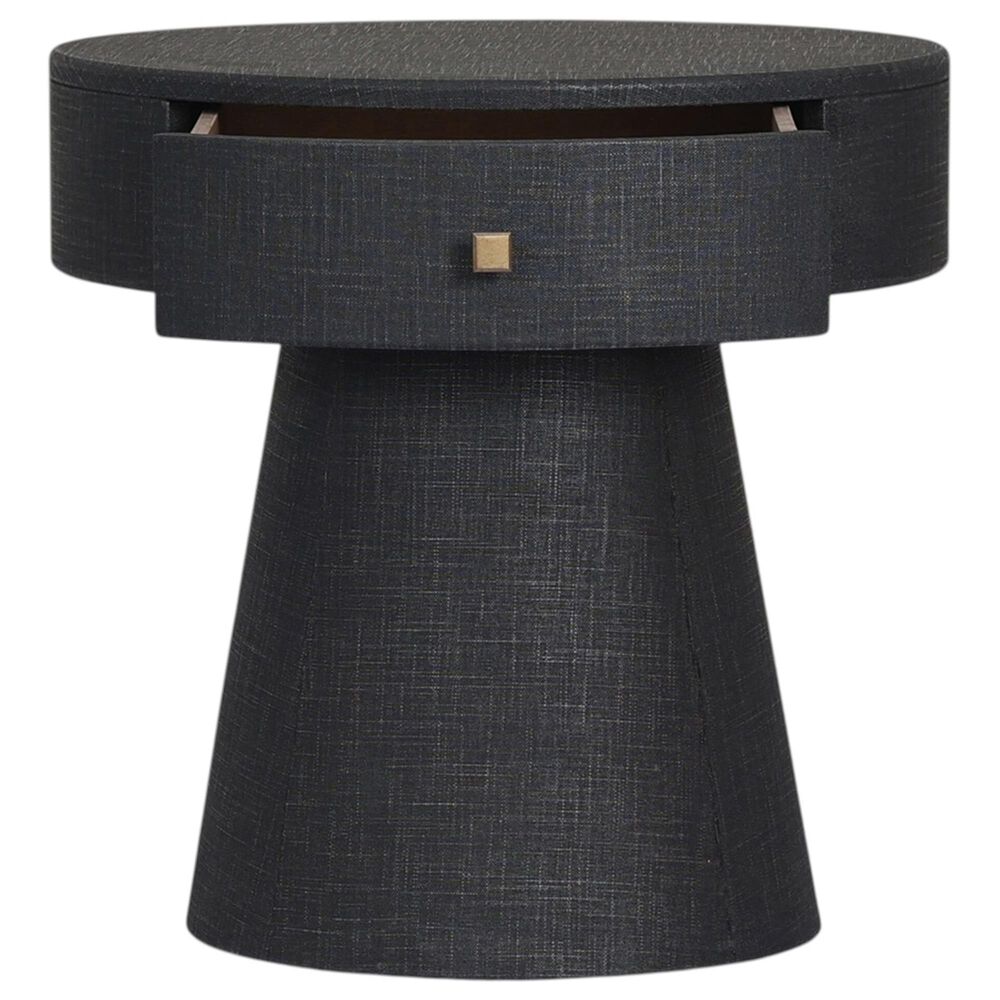 Four Hands Chiro 1 Drawer Nightstand in Black, , large