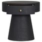 Four Hands Chiro 1 Drawer Nightstand in Black, , large