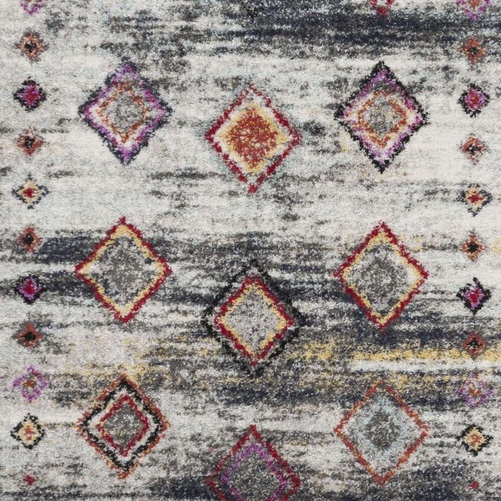 Safavieh Adirondack ADR205F 6" x 9" Light Grey and Red Area Rug, , large