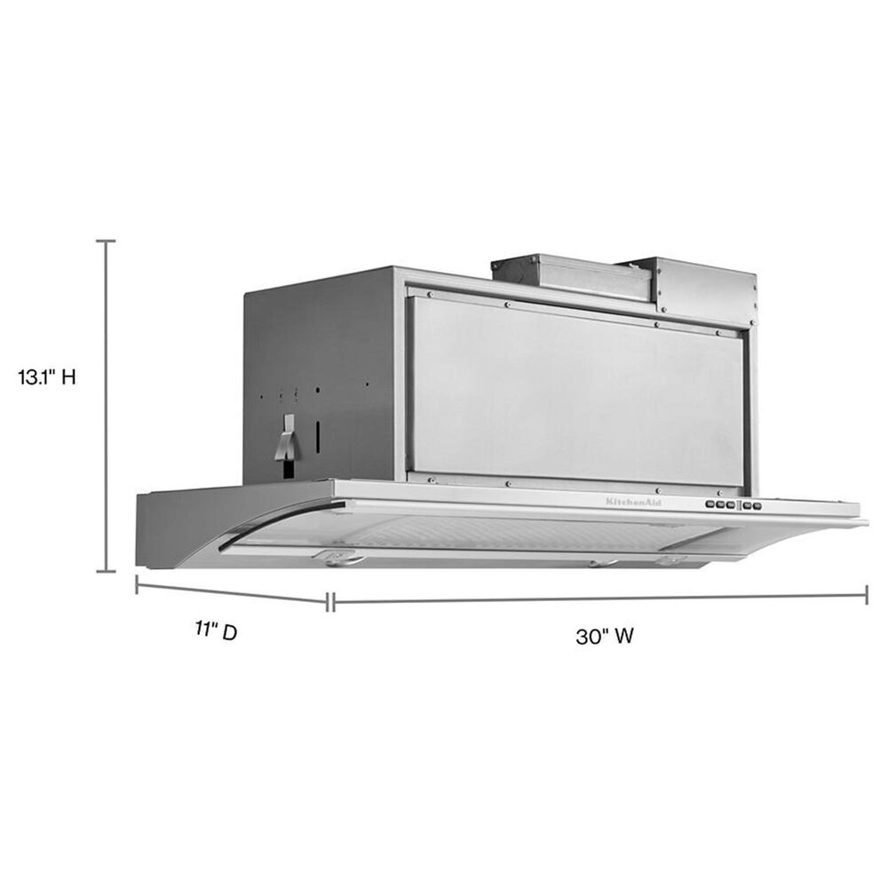 KitchenAid 30" SlideOut Hood Stainless Steel Nebraska Furniture Mart