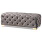 Baxton Studio Avara Bench Ottoman in Gray, , large