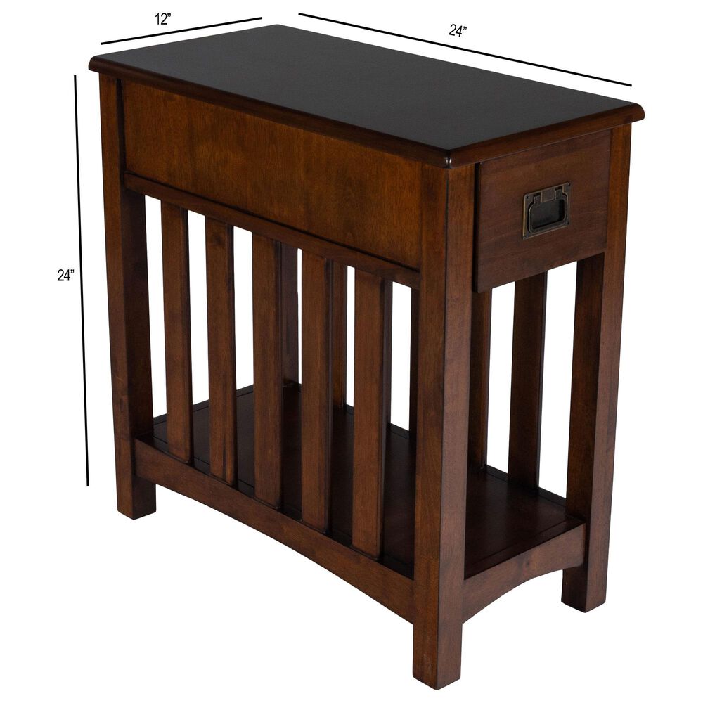 Butler Larina Chairside Table in Dark Brown, , large