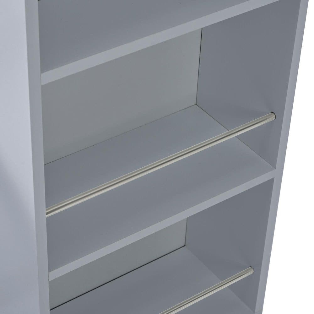 HOMLUX 56" Kitchen Island with Extended Table in Grey, , large