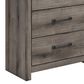 Ashley Graystorm 5-Drawer Chest in Weathered Gray, , large