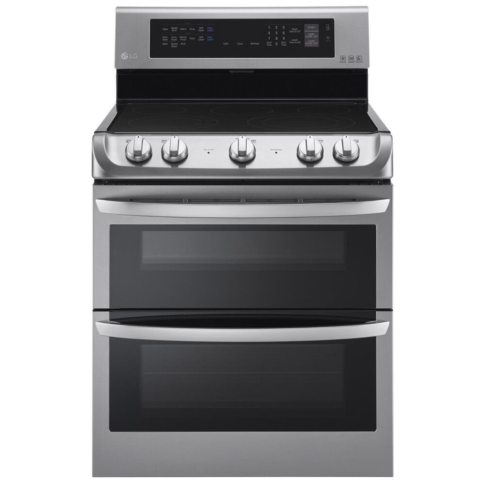 LG 7.3 Cu. Ft. Freestanding Electric Double Oven Range with Ceramic Top in Stainless Steel, , large