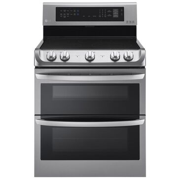 LG 7.3 Cu. Ft. Freestanding Electric Double Oven Range with Ceramic Top in Stainless Steel, , large