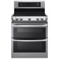 LG 7.3 Cu. Ft. Freestanding Electric Double Oven Range with Ceramic Top in Stainless Steel, , large
