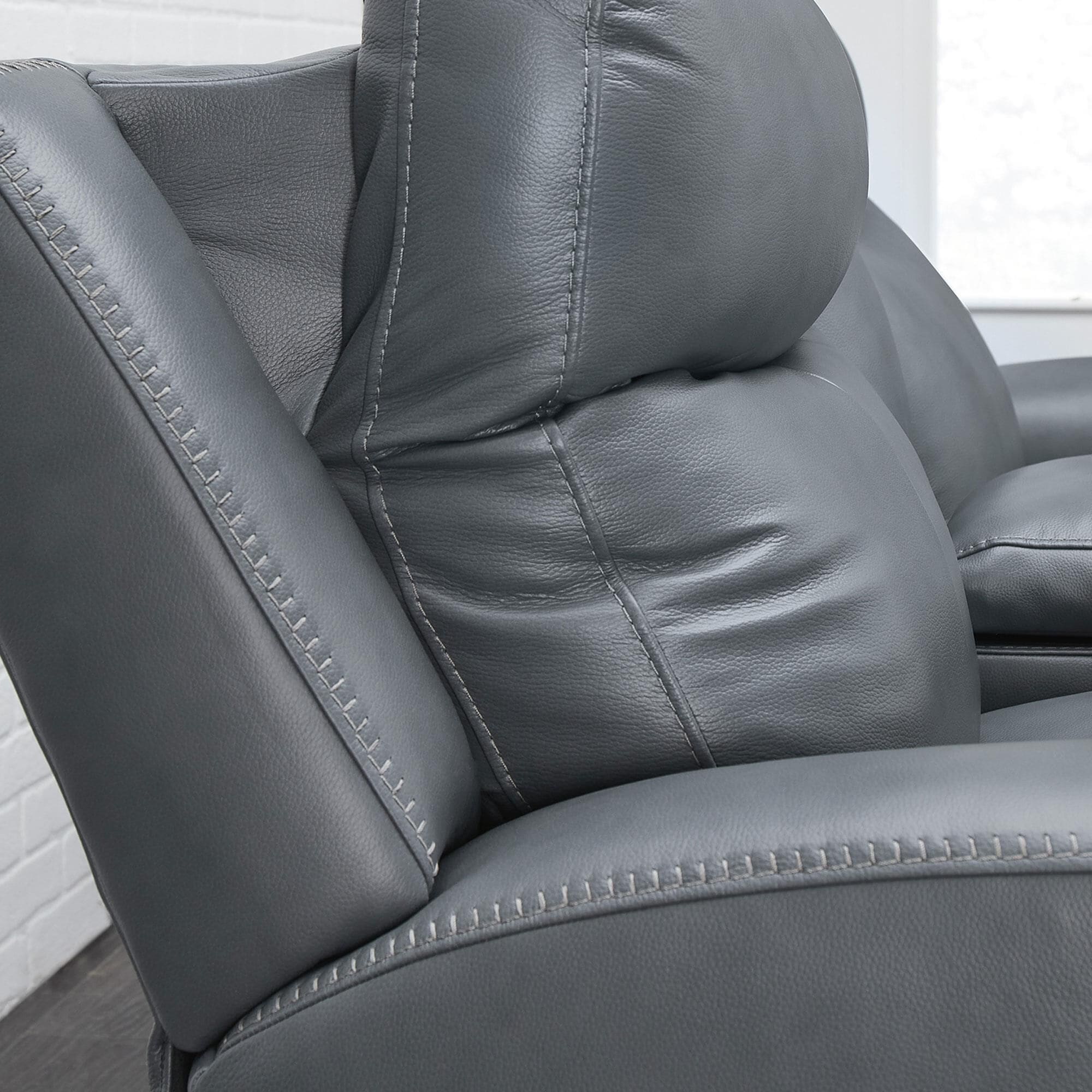 Ashley Mindanao Power Reclining Loveseat in Steel