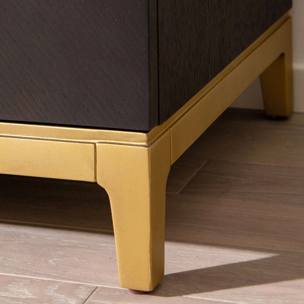 Jennifer Taylor Home Kingsly Credenza in Deep Espresso Black and Gold, , large