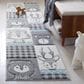 Safavieh Carousel 2"3" x 6" Grey and Ivory Kids Runner, , large