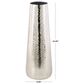 Maple and Jade 25" Tall Hammered Decorative Vase in Polished Silver, , large