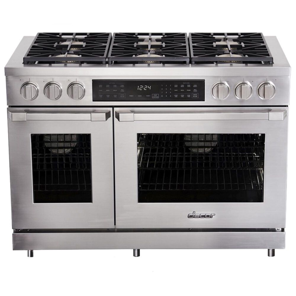 Dacor Heritage 48" Natural Gas Pro Dual Fuel Range in Stainless Steel, , large