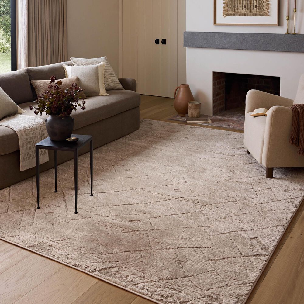Amber Lewis x Loloi Monty 11&#39;6&quot; x 15&#39; Beige and Natural Area Rug, , large