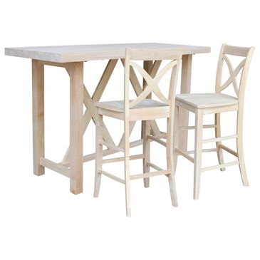 International Concepts 3-Piece Bar Set in Unfinished Finish, , large