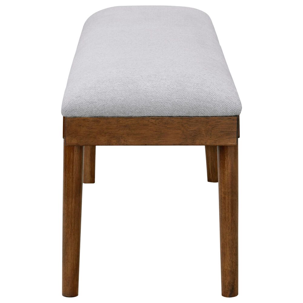 Ashley Lyncott Upholstered Dining Bench in Medium Brown, , large