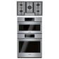 Bosch 800 Series 2-Piece Kitchen Package with 30" Double Speed Combination Oven 36" Gas Cooktop and in Stainless Steel, , large
