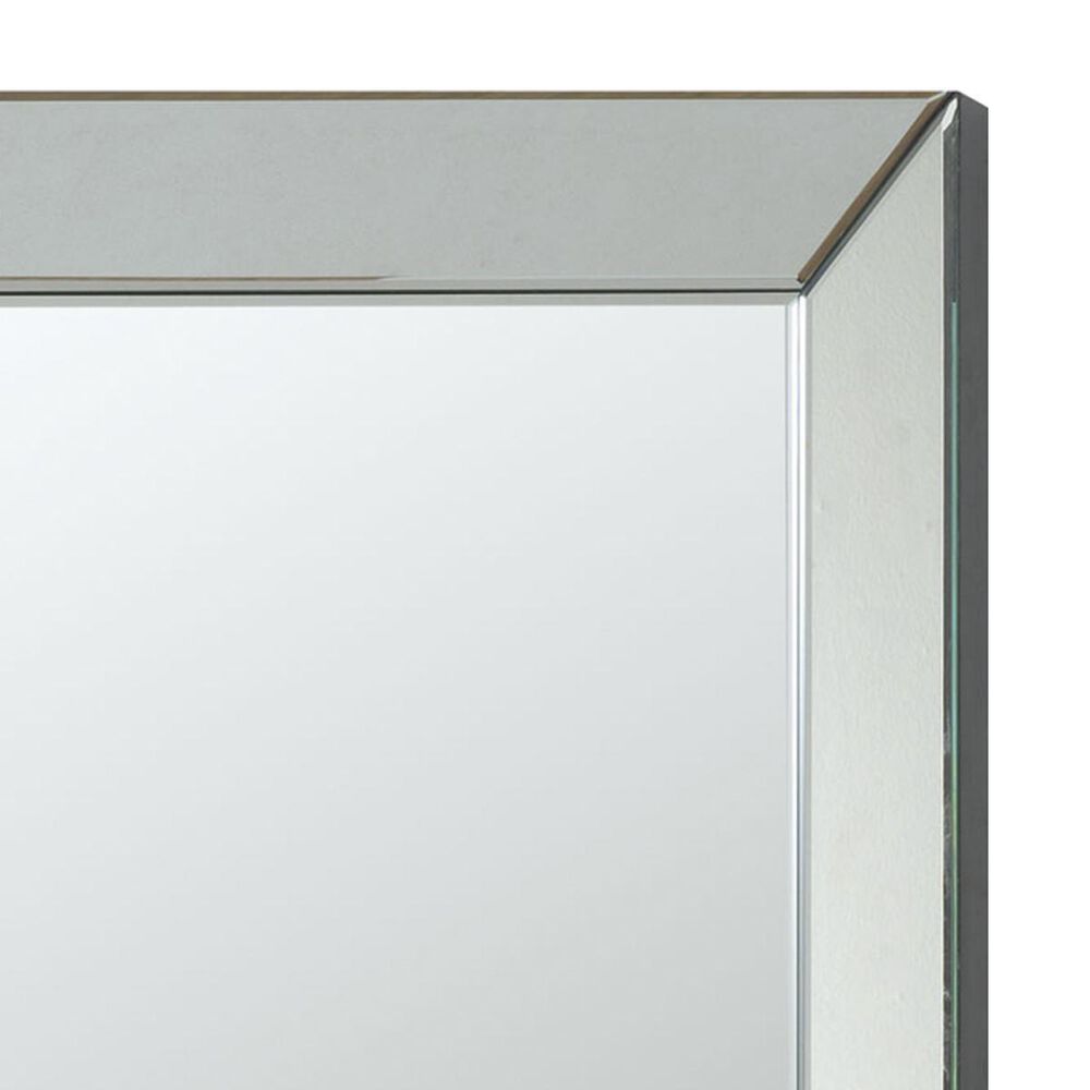 Pacific Landing Contemporary Frameless Beveled Mirror, , large