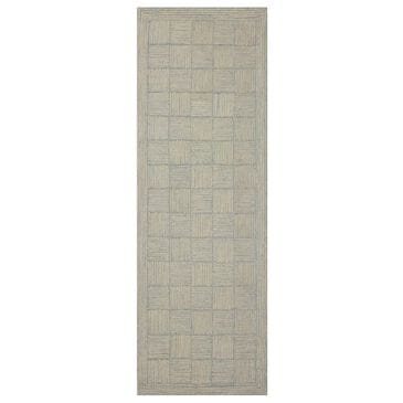 Chris Loves Julia x Loloi Francis 2" x 5" Silver and Sky Area Rug, , large
