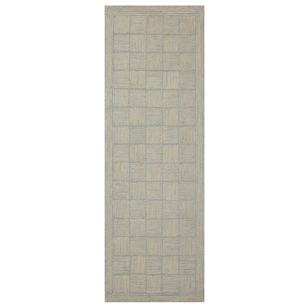 Chris Loves Julia x Loloi Francis 2" x 5" Silver and Sky Area Rug, , large