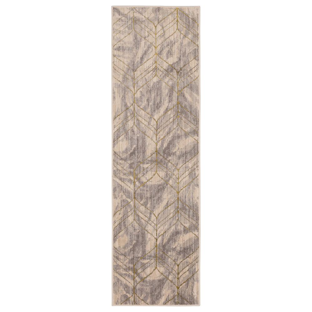 Karastan Axiom Ebb 92114-70042 2"4" x 7"10" Dove Runner, , large