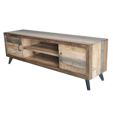 Urban Roads Victoria 73" TV Stand in Rustic Pine, , large