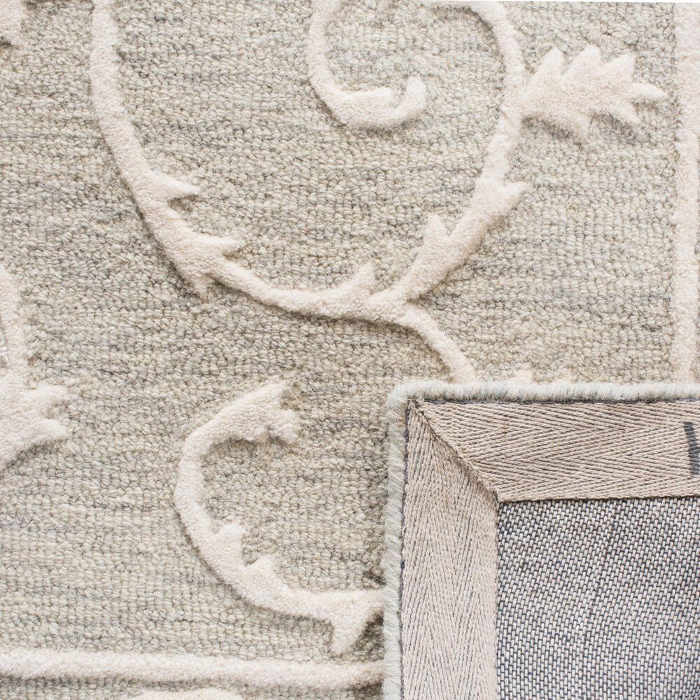 Safavieh Micro-Loop MLP507F 10&#39; x 14&#39; Light Grey and Ivory Area Rug, , large
